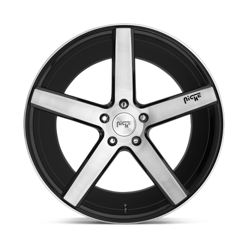 Niche 1PC M124 Milan 18X8 5X114.3 +40MM Gloss Black Brushed