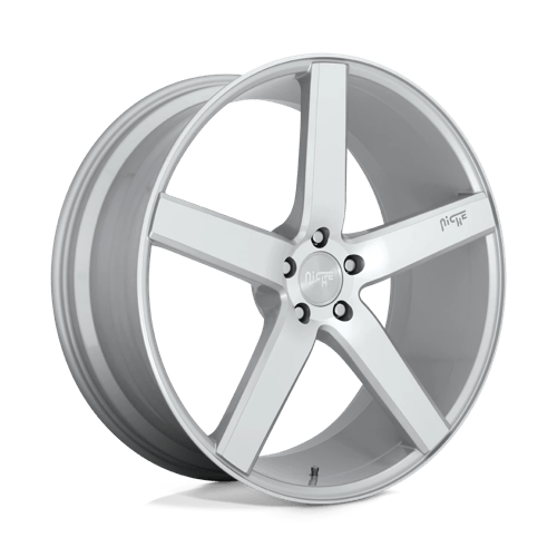 Niche 1PC M135 Milan 18X8 5X114.3 +40MM Gloss Silver Machined