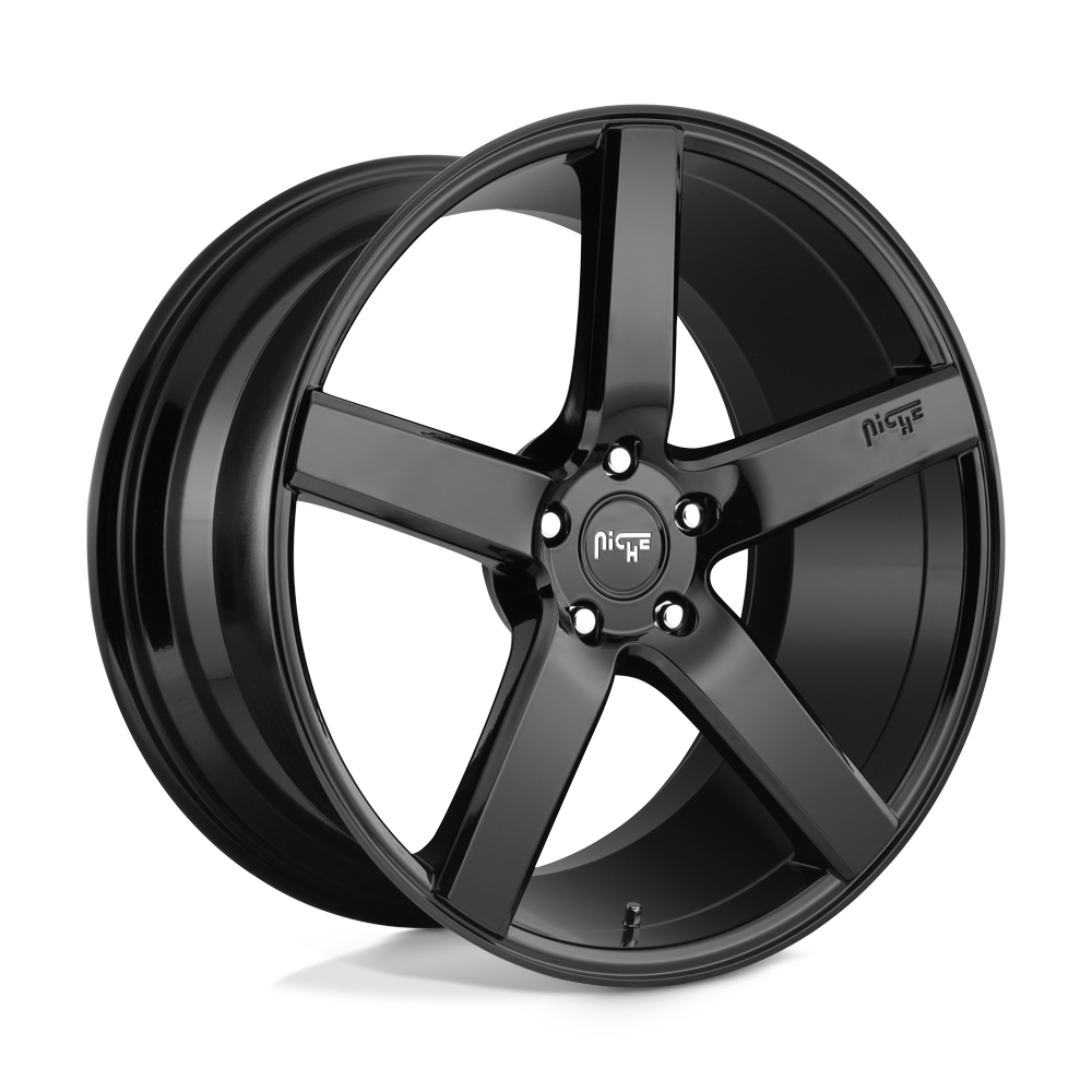 Niche 1PC M188 Milan 20X8.5 5X120 +35MM Gloss Black