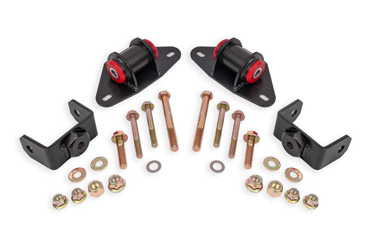 BMR Suspension 14-19 Chevrolet Corvette Motor Mount Kit - Black Hammertone - MM570H