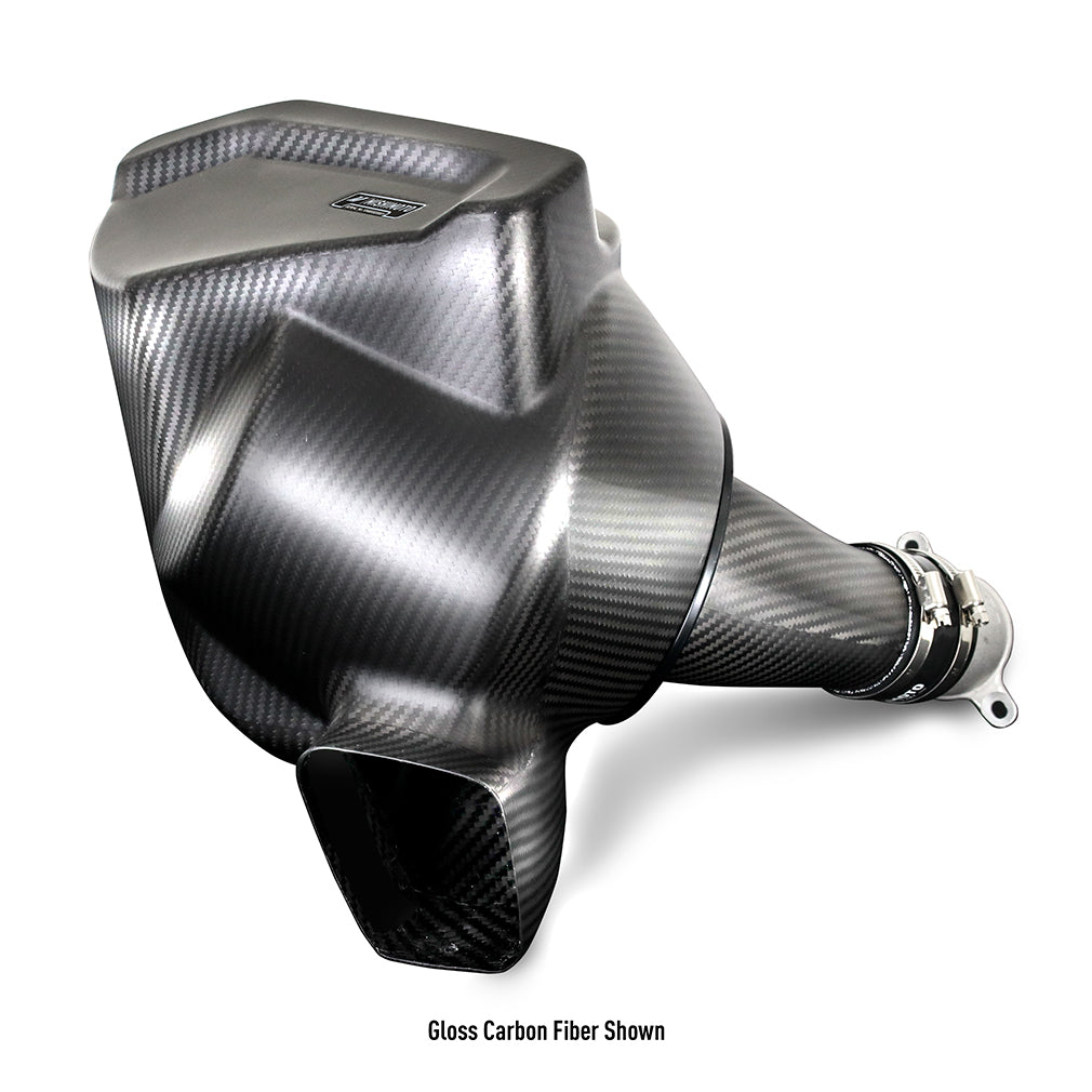 Mishimoto 2021+ BMW G8X M2/M3/M4 Performance Intake Carbon Fiber Gloss - MMAI-G80-21CFG for 1984-1993 BMW 3 Series - close-up