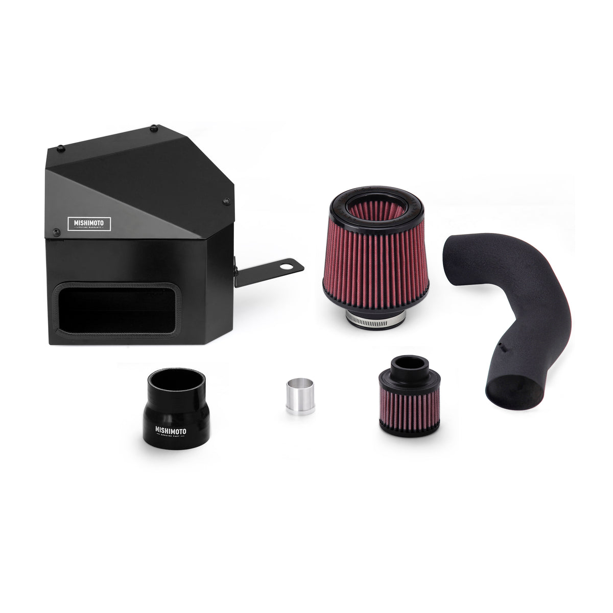 Mishimoto 15-16 VW Golf/GTI 1.8L/2.0L Performance Air Intake Kit - Wrinkle Black - MMAI-MK7-15WBK