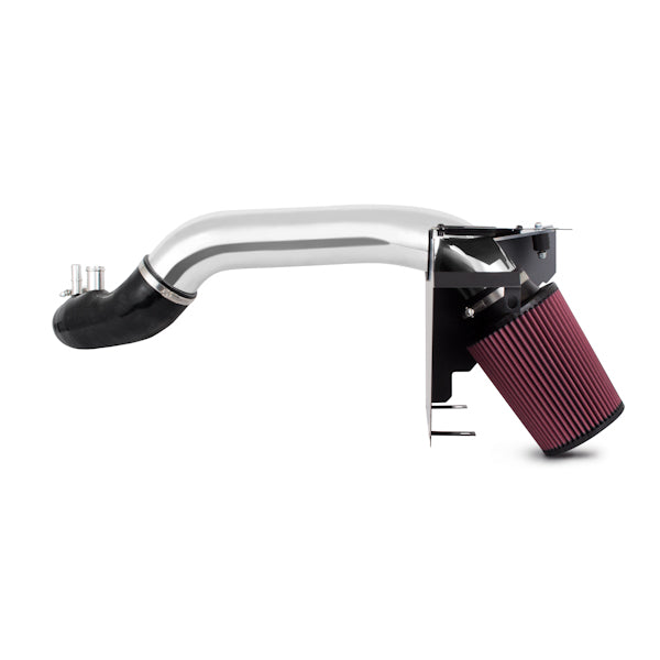 Mishimoto 2015 Ford Mustang Ecoboost Performance Intake - Polish - MMAI-MUS4-15P for 2015-2023 Ford Mustang - angle view