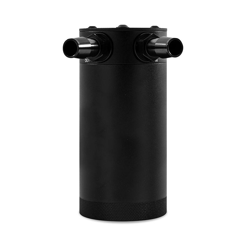 Mishimoto 2-Port Universal XL Baffled Catch Can - Black - MMBCC-CBTWO-XLBK by Mishimoto - installed view