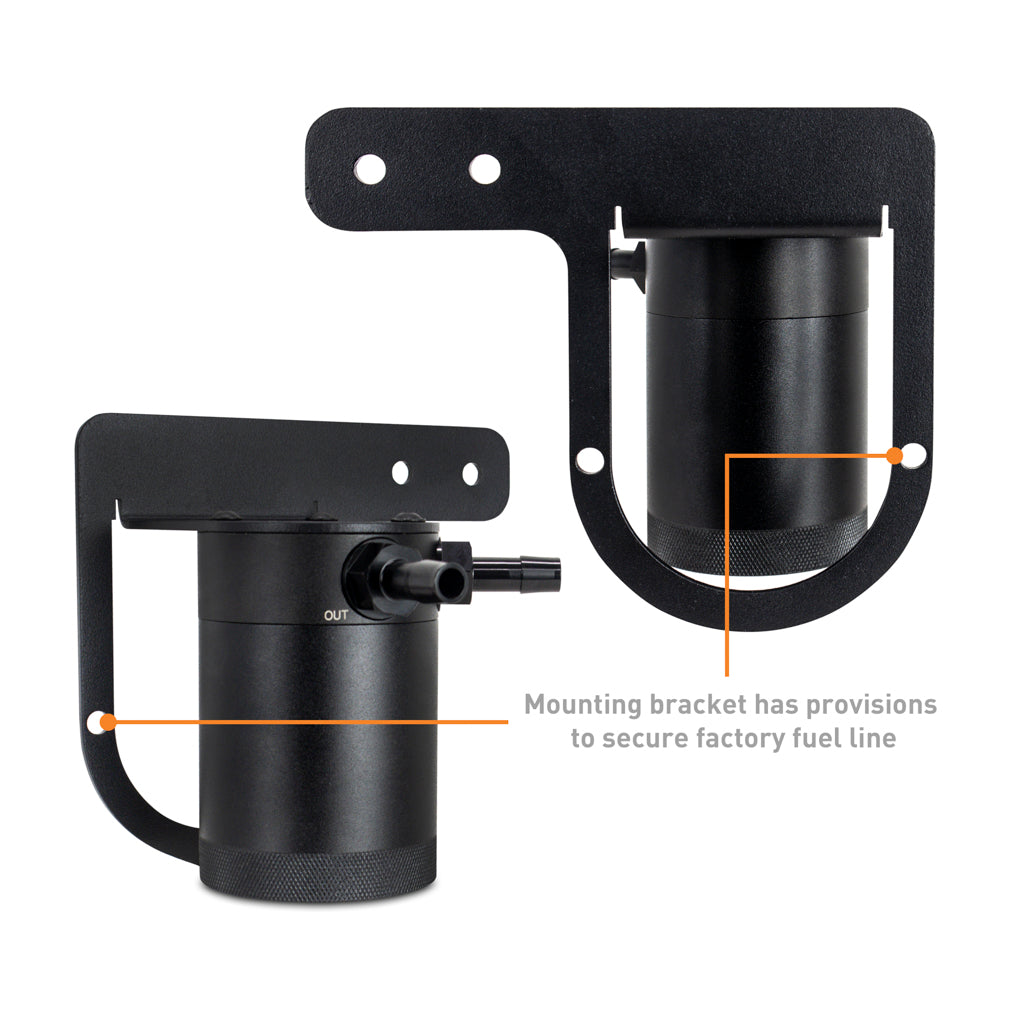 Mishimoto 2022+ Honda Civic 1.5T Baffled Oil Catch Can PCV Side - MMBCC-CIV-22P for 2022-2025 Honda Civic - angle view
