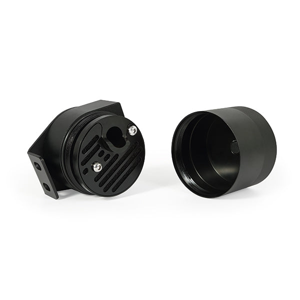 Mishimoto 03-07 Ford 6.0L Powerstroke Baffled Oil Catch Can Kit - MMBCC-F2D-03BE for 1994-2002 Dodge Ram 2500 - detail view