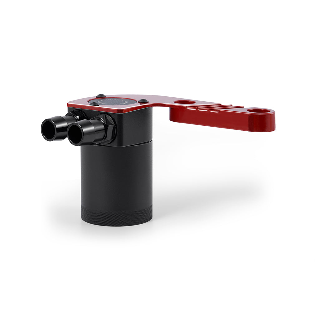 Mishimoto 15-20 BMW F8X M3/M4 Baffled Oil Catch Can - Sakhir Orange - MMBCC-F80-15CSO for 2015-2020 BMW M4 - detail view