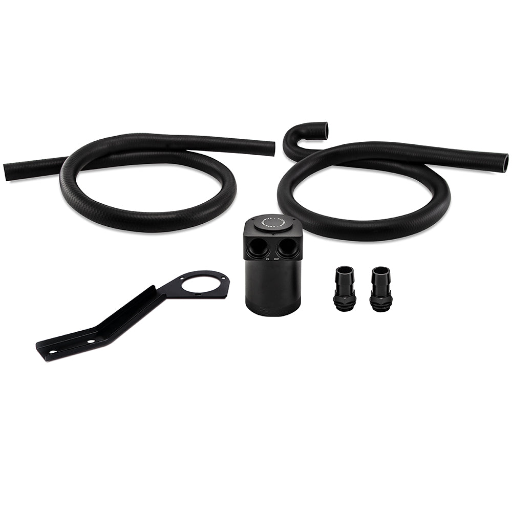 Mishimoto 07-10 BMW N54 Baffled Oil Catch Can Kit - Black (CCV Side) - MMBCC-N54-06CBE2