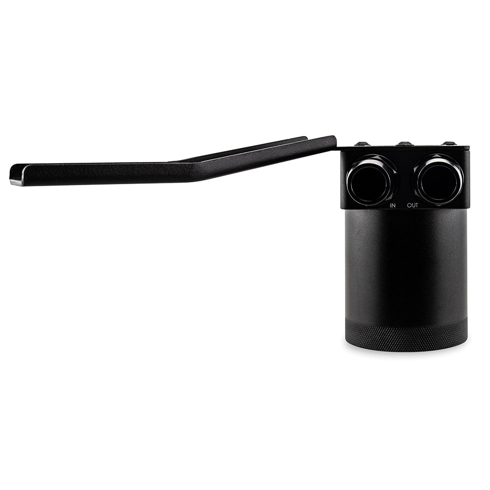 Mishimoto 07-10 BMW N54 Baffled Oil Catch Can Kit - Black (CCV Side) - MMBCC-N54-06CBE2 for 2008-2011 BMW 1 Series - angle vi
