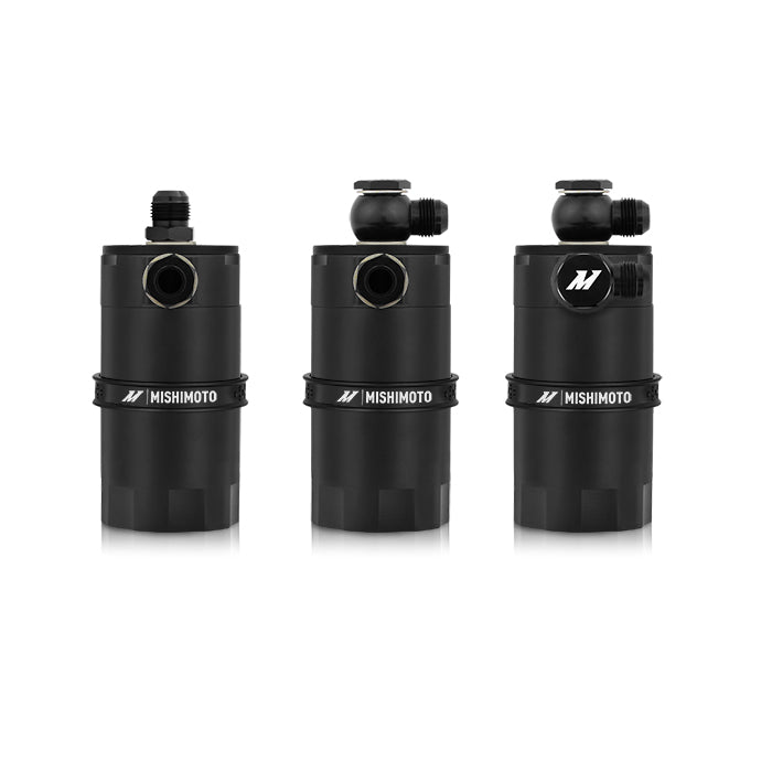 Mishimoto Universal Baffled Oil Catch Can - Black - MMBCC-UNI-BK by Mishimoto - alternate view