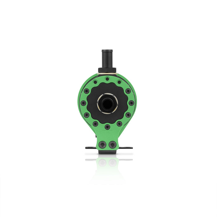 Mishimoto Universal Baffled Oil Catch Can - Green - MMBCC-UNI-GN by Mishimoto - installed view