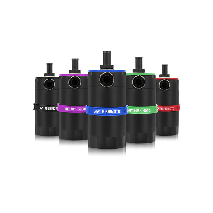 Mishimoto Universal Baffled Oil Catch Can - Purple - MMBCC-UNI-PR
