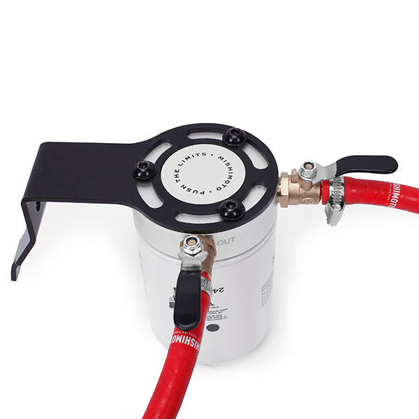 Mishimoto 03-07 Ford 6.0L Powerstroke Coolant Filtration Kit - Red - MMCFK-F2D-03RD for 2003-2007 Ford F 250 - installed view