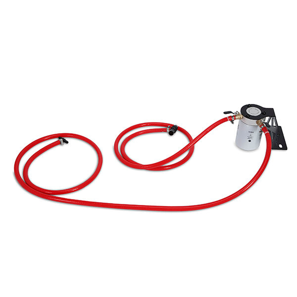 Mishimoto 08-10 Ford 6.4L Powerstroke Coolant Filtration Kit - Red - MMCFK-F2D-08RD for 2008-2010 Ford F 250 - angle view
