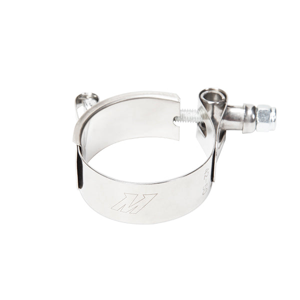 Mishimoto 1.75 Inch Stainless Steel T-Bolt Clamps - MMCLAMP-175 by Mishimoto - angle view