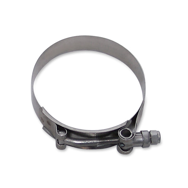 Mishimoto 3 Inch Stainless Steel T-Bolt Clamps - MMCLAMP-3 by Mishimoto - angle view