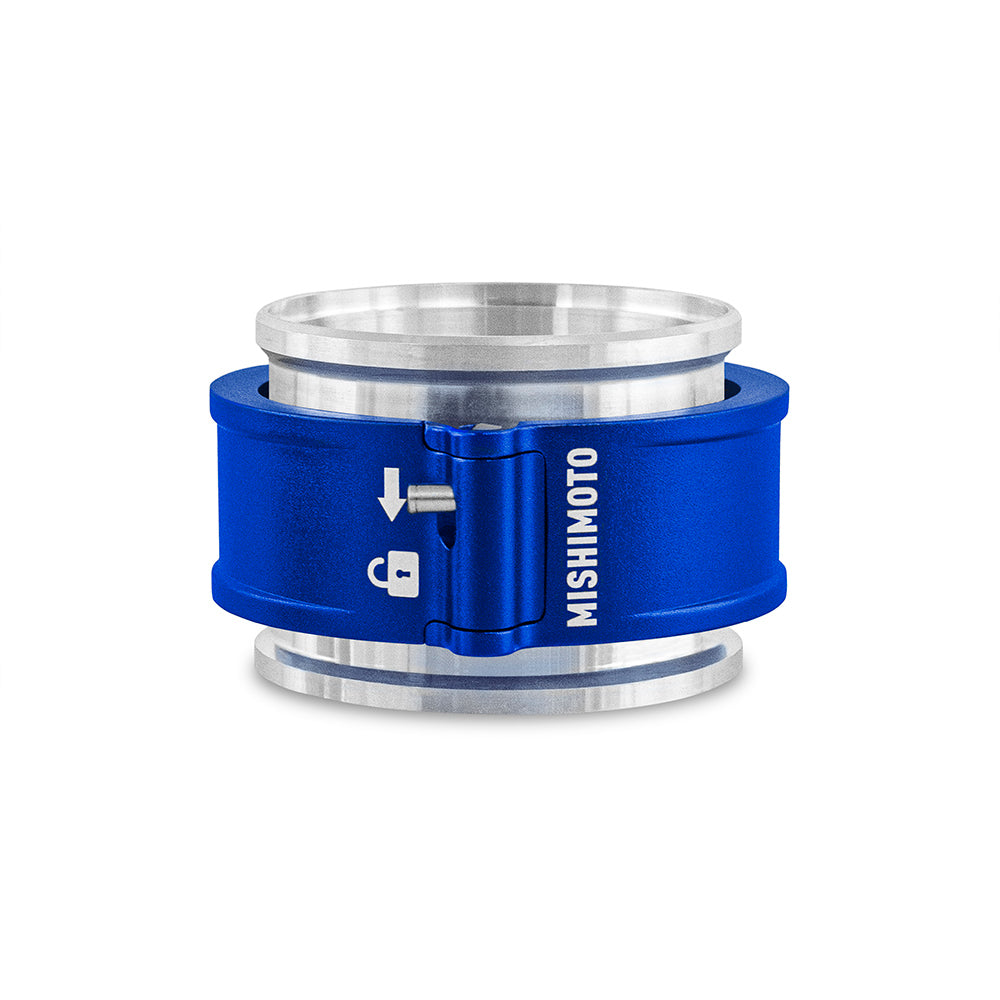 Mishimoto 2.5in Quick Release Clamp Assembly - Blue - MMCLAMP-QD-25BL