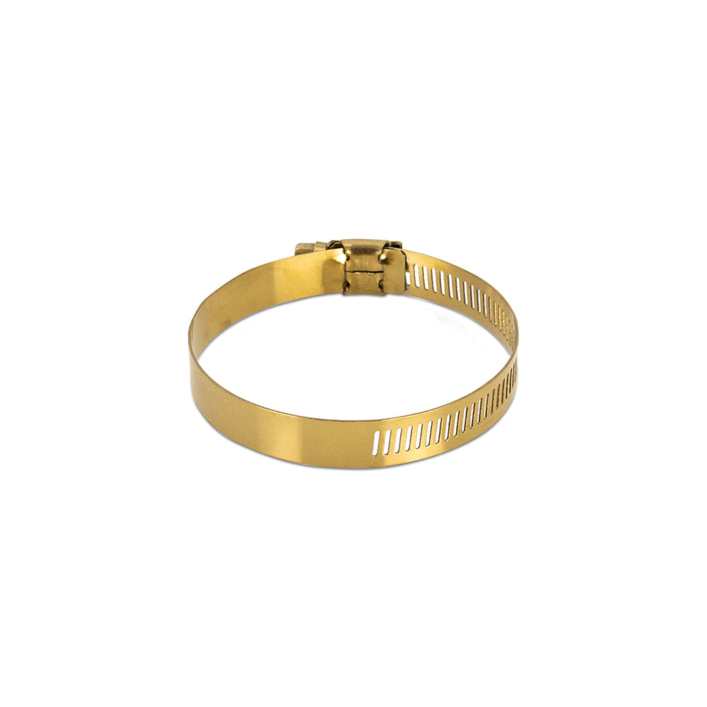 Mishimoto High-Torque Worm Gear Clamp 2.83in.-3.74in. (72mm-95mm) - Pack of 2 - Gold - MMCLAMP-WG-95HTGD by Mishimoto - angle