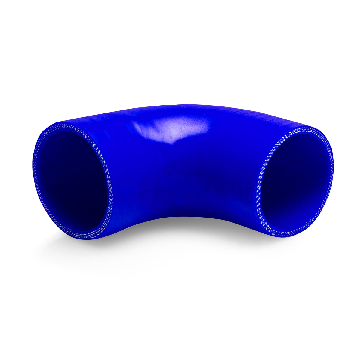 Mishimoto 2.5 Inch Blue 90 Degree Coupler - MMCP-2590BL by Mishimoto - detail view