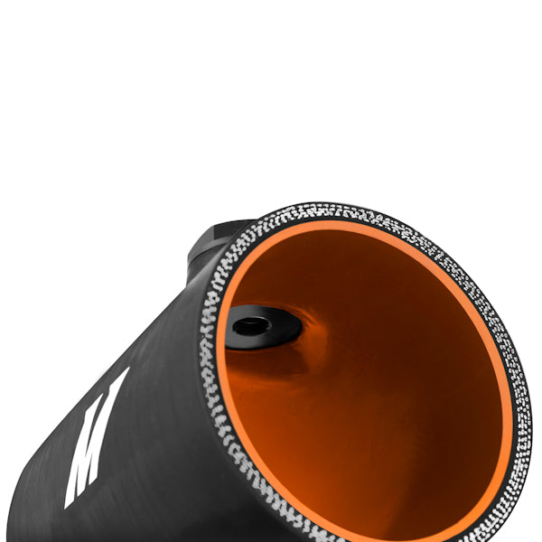 Mishimoto 3.0in Black Silicone Coupler w/ 1/8in NPT Bung - MMCP-30NPTBK by Mishimoto - detail view