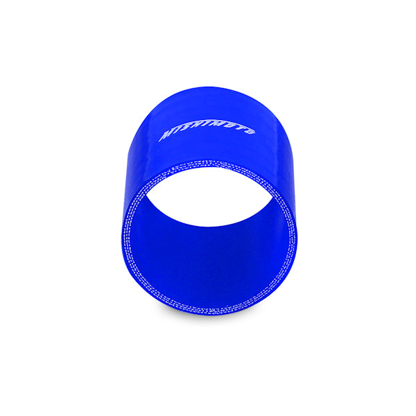 Mishimoto 3.0 Inch Blue Straight Coupler - MMCP-30SBL by Mishimoto - angle view