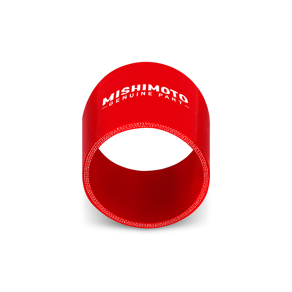 Mishimoto 3.0 Inch Red Straight Coupler - MMCP-30SRD by Mishimoto - angle view
