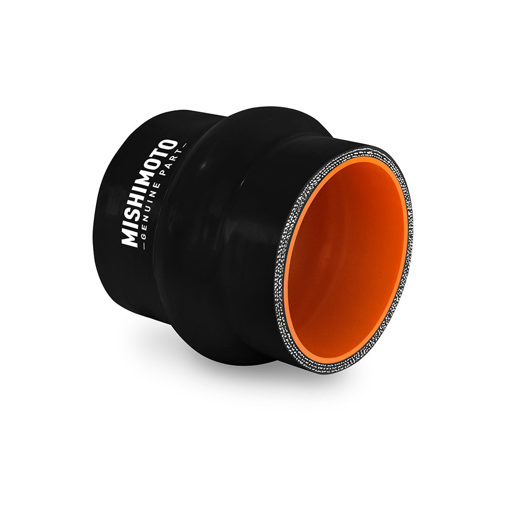 Mishimoto 3in. Hump Hose Silicone Coupler - Black - MMCP-3HPBK by Mishimoto - angle view