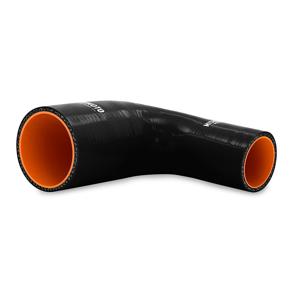 Mishimoto Silicone Reducer Coupler 90 Degree 2in to 3in - Black - MMCP-R90-2030BK by Mishimoto - angle view