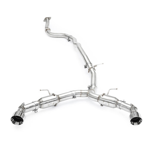 Mishimoto 2016+ Chevrolet Camaro 2.0T Dual Polished Tip Cat-Back Exhaust - MMEXH-CAM4-16DTPP for 2016-2024 Chevrolet Camaro -