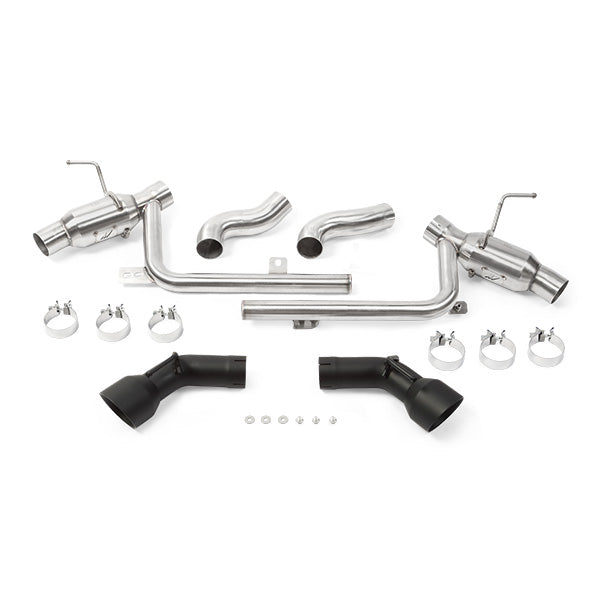 Mishimoto 2016+ Chevrolet Camaro SS Dual-Tip Pro Axle-Back Exhaust w/ Black Tips - MMEXH-CAM8-16ADTPBK