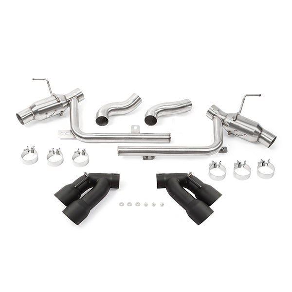 Mishimoto 2016+ Chevrolet Camaro SS Quad-Tip Pro Axle-Back Exhaust w/ Black Tips - MMEXH-CAM8-16AQTPBK