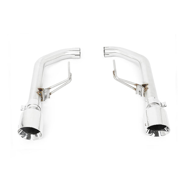 Mishimoto 2015+ Ford Mustang Axleback Exhaust Race w/ Polished Tips - MMEXH-MUS8-15ARP for 2015-2020 Ford Mustang - angle vie
