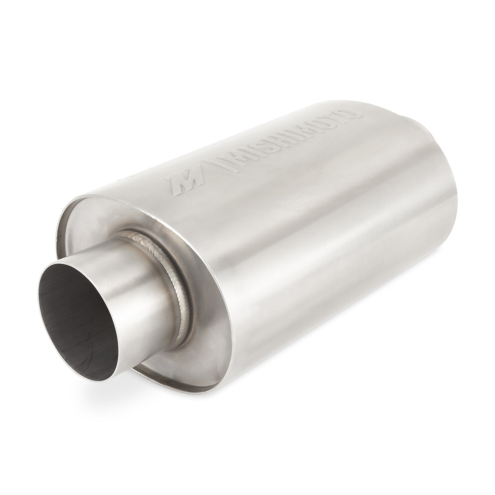 Mishimoto Universal Resonator with 2.5in Inlet/Outlet - Brushed - MMEXH-RES-25BR