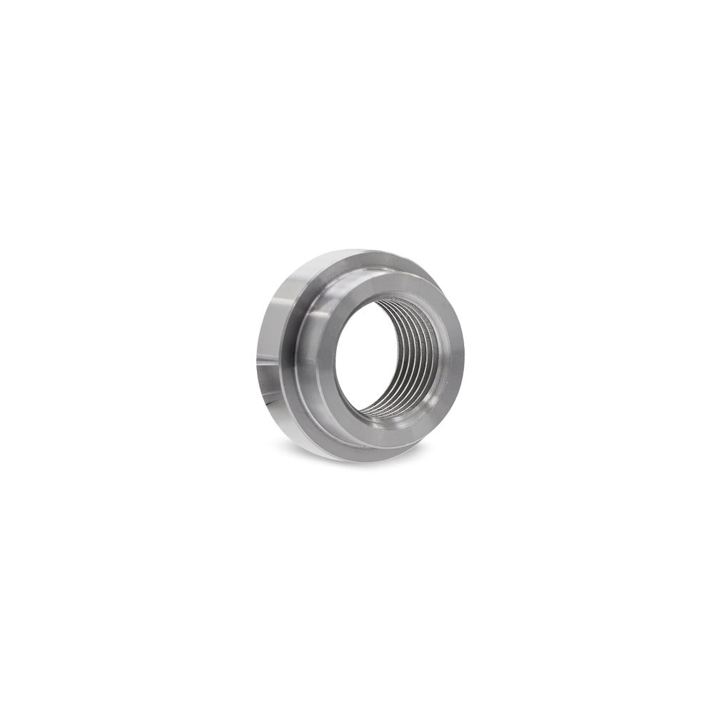 Mishimoto M18x1.5 Weld-On Bung Mild Steel - MMEXH-WB18-MS by Mishimoto - angle view