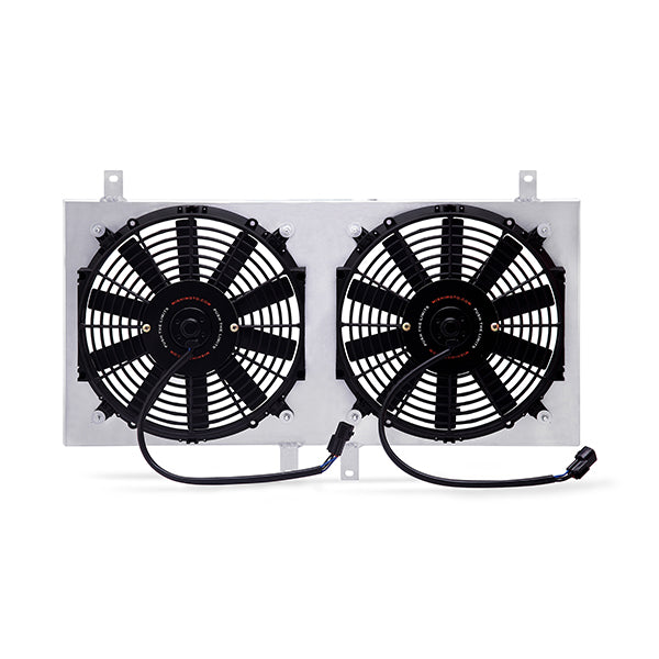 Mishimoto 95-99 Mitsubishi Eclipse Turbo Aluminum Fan Shroud Kit - MMFS-ECL-95T for 1995-1999 Mitsubishi Eclipse - angle view