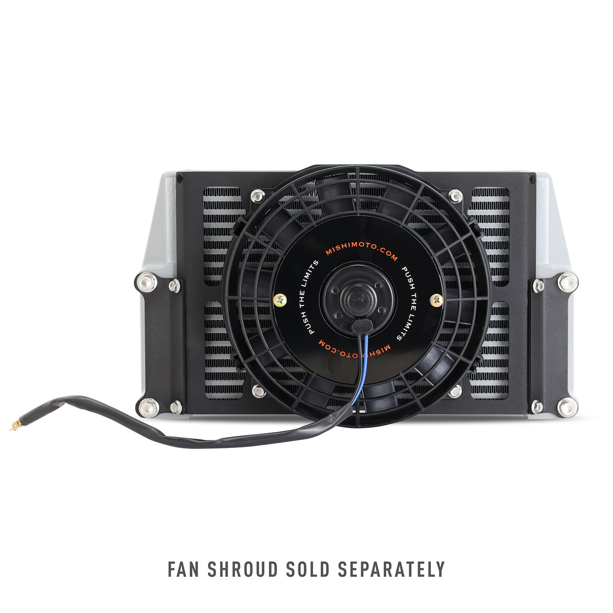 Mishimoto Universal 10in. Heavy-Duty Oil Cooler Fan Shroud - Micro Wrinkle Black - MMFS-HDOC-10 by Mishimoto - alternate view