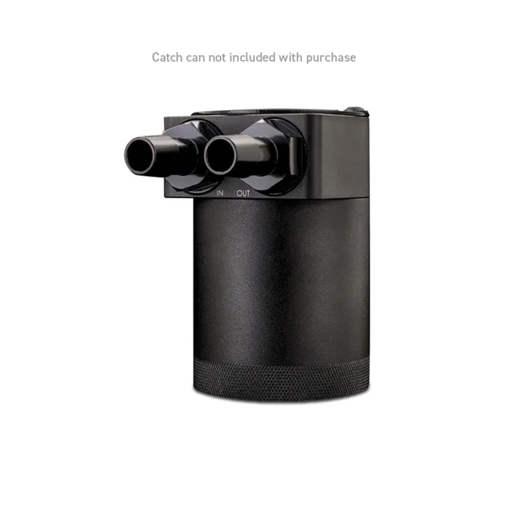 Mishimoto 2pcs. M20x1.5 3/4in Aluminum Catch Can Fitting - Black - MMFT-M20-34BK by Mishimoto - installed view