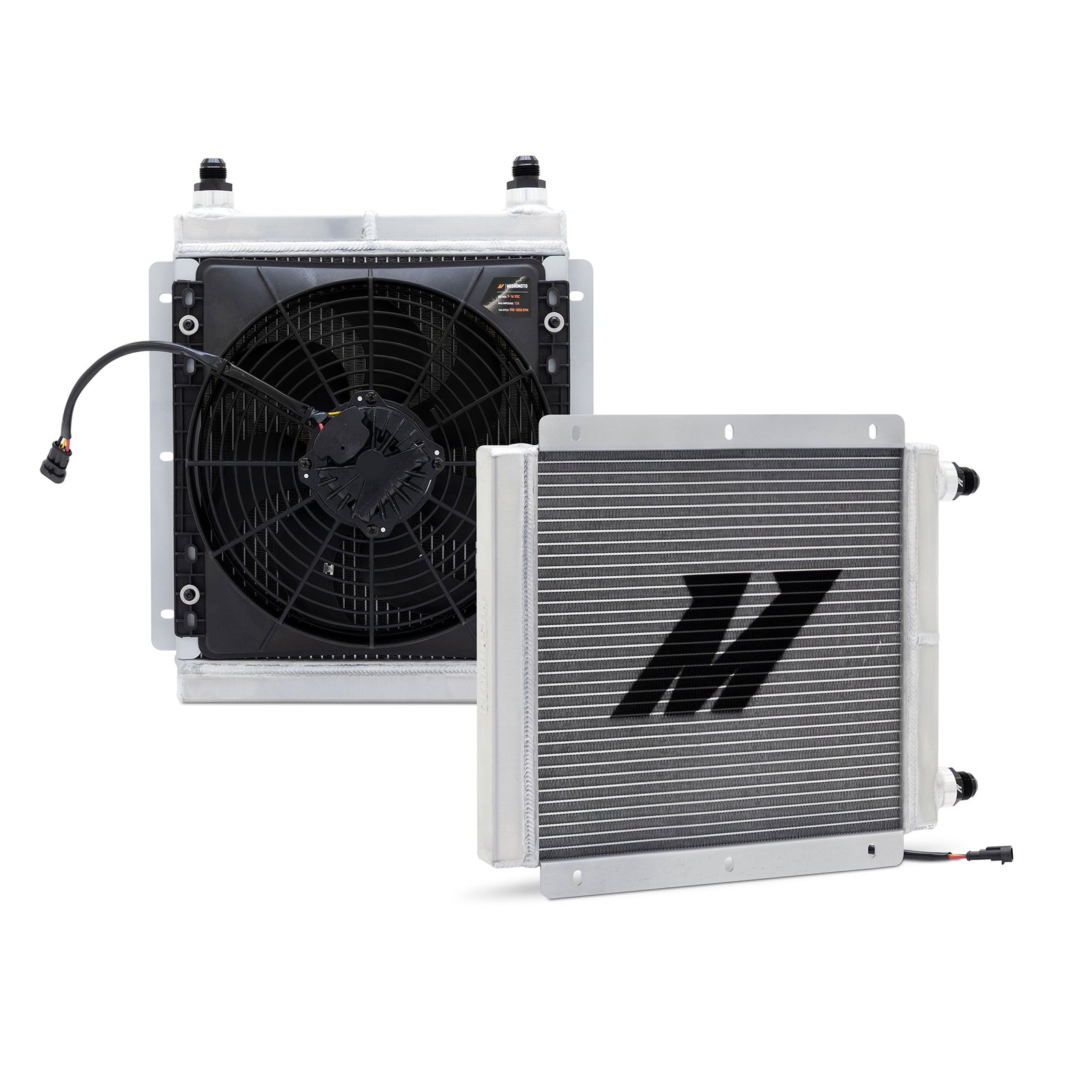Mishimoto Universal Heat Exchanger Kit - With Integrated 1 x 12in Brushless Fan - MMHE-UNI-BRLS-K