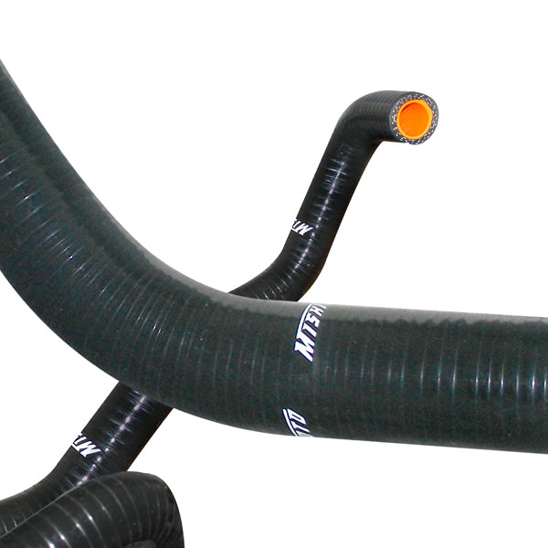 Mishimoto 03-06 Nissan 350Z Black Silicone Hose Kit - MMHOSE-350Z-03BK for 2016-2020 Chevrolet Camaro - angle view