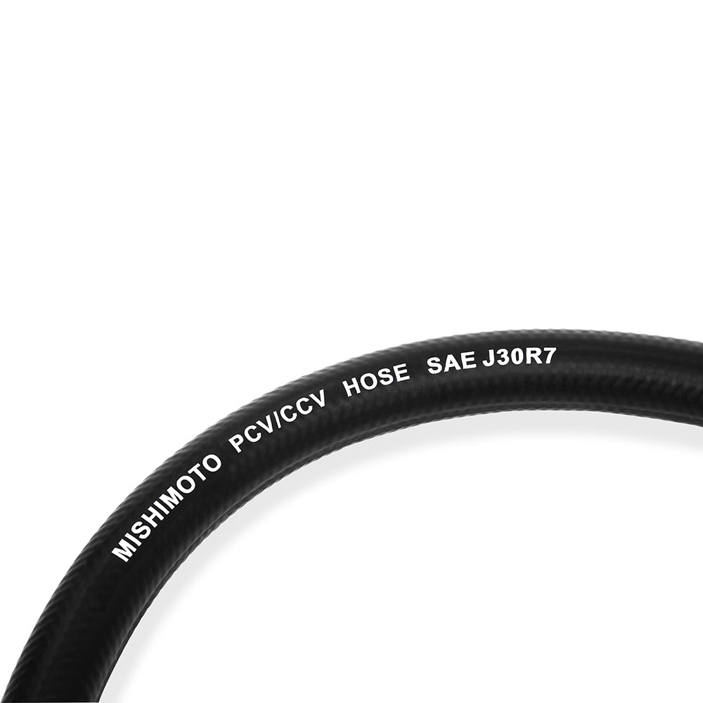Mishimoto 3/8in x 4 Hose w/ 4 Clamps - MMHOSE-CC38-4 by Mishimoto - angle view
