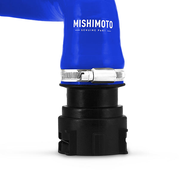 Mishimoto 99-06 BMW E46 Non-M Blue Silicone Hose Kit - MMHOSE-E46-NONMBL for 1999-2006 BMW 3 Series - angle view