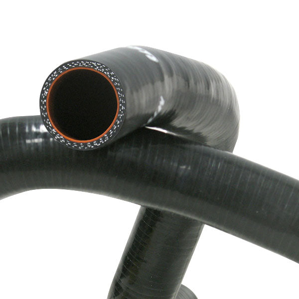 Mishimoto Mitsubishi EVO 8 Black Silicone Hose Kit - MMHOSE-EVO-8BK for 2016-2020 Chevrolet Camaro - angle view
