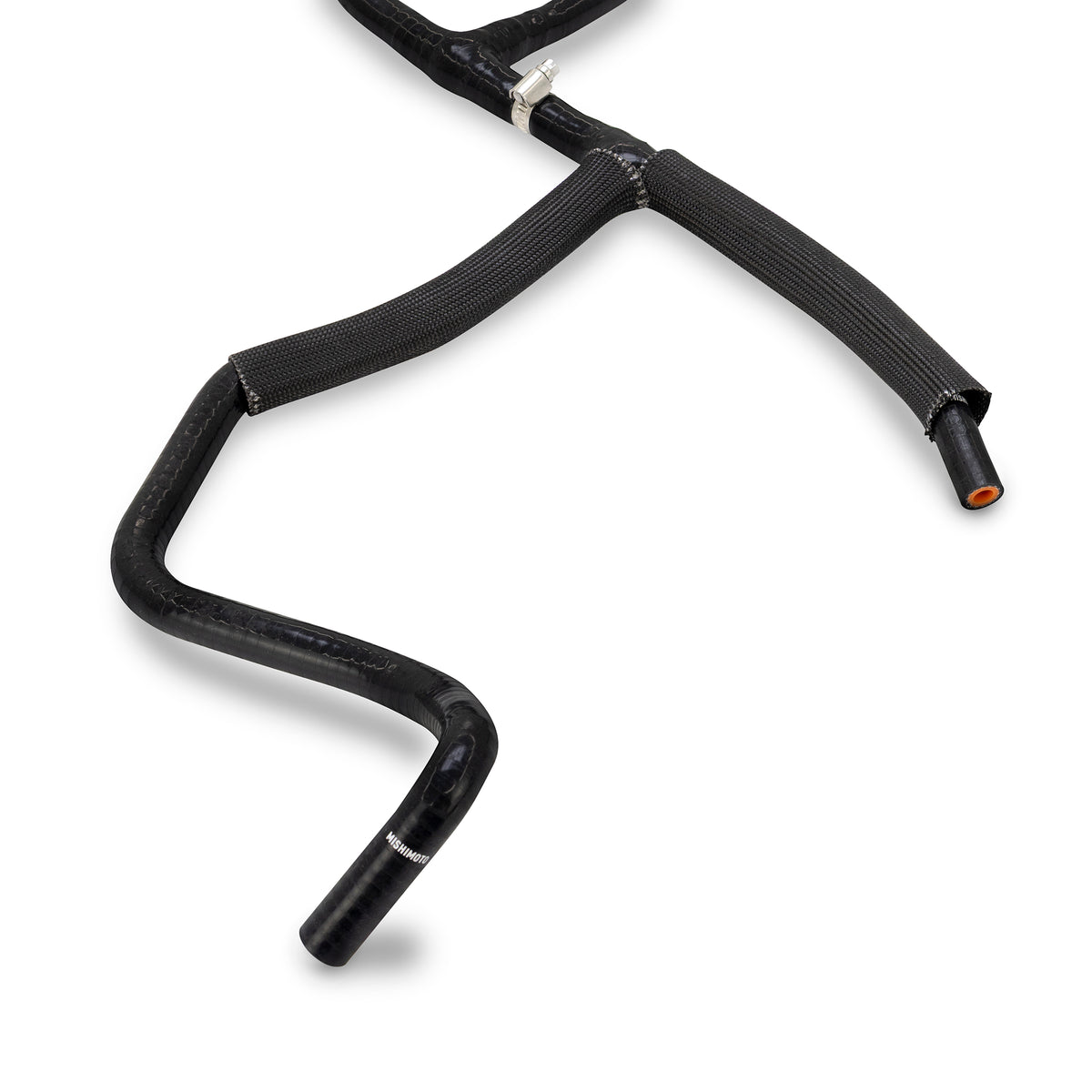 Mishimoto 20-24 Ford 6.7L Powerstroke Coolant Overflow Hose - MMHOSE-F2D-20OV for 2020-2025 Ford F 250 - angle view