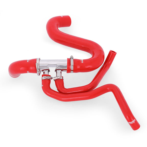Mishimoto 2015+ Ford Mustang GT Silicone Lower Radiator Hose - Red - MMHOSE-MUS8-15LRD for 2015-2023 Ford Mustang - installed