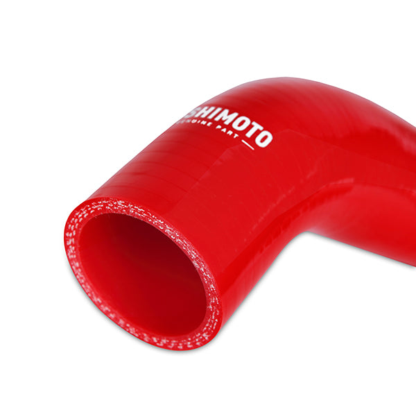 Mishimoto 08-14 Subaru WRX / 08+ STI Silicone Radiator Hose Kit - Red - MMHOSE-STI-08RD for 2008-2014 Subaru Impreza - angle 