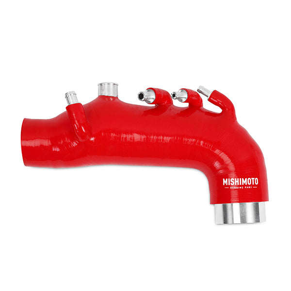 Mishimoto 08 Subaru WRX Red Silicone Induction Hose - MMHOSE-SUB-08IHRD for 2008-2014 Subaru Impreza - detail view