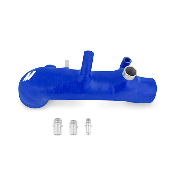 Mishimoto 01-07 Subaru WRX / WRX STI Blue Silicone Induction Hose - MMHOSE-SUB-IHBL for 2002-2014 Subaru Impreza - detail vie