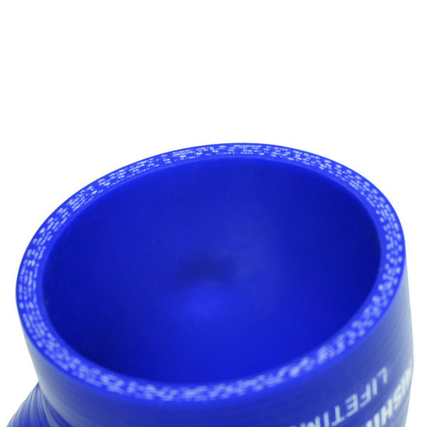 Mishimoto Subaru WRX Blue Silicone Throttle Body Hose - MMHOSE-SUB-ITBBL for 2008-2014 Subaru Impreza - installed view