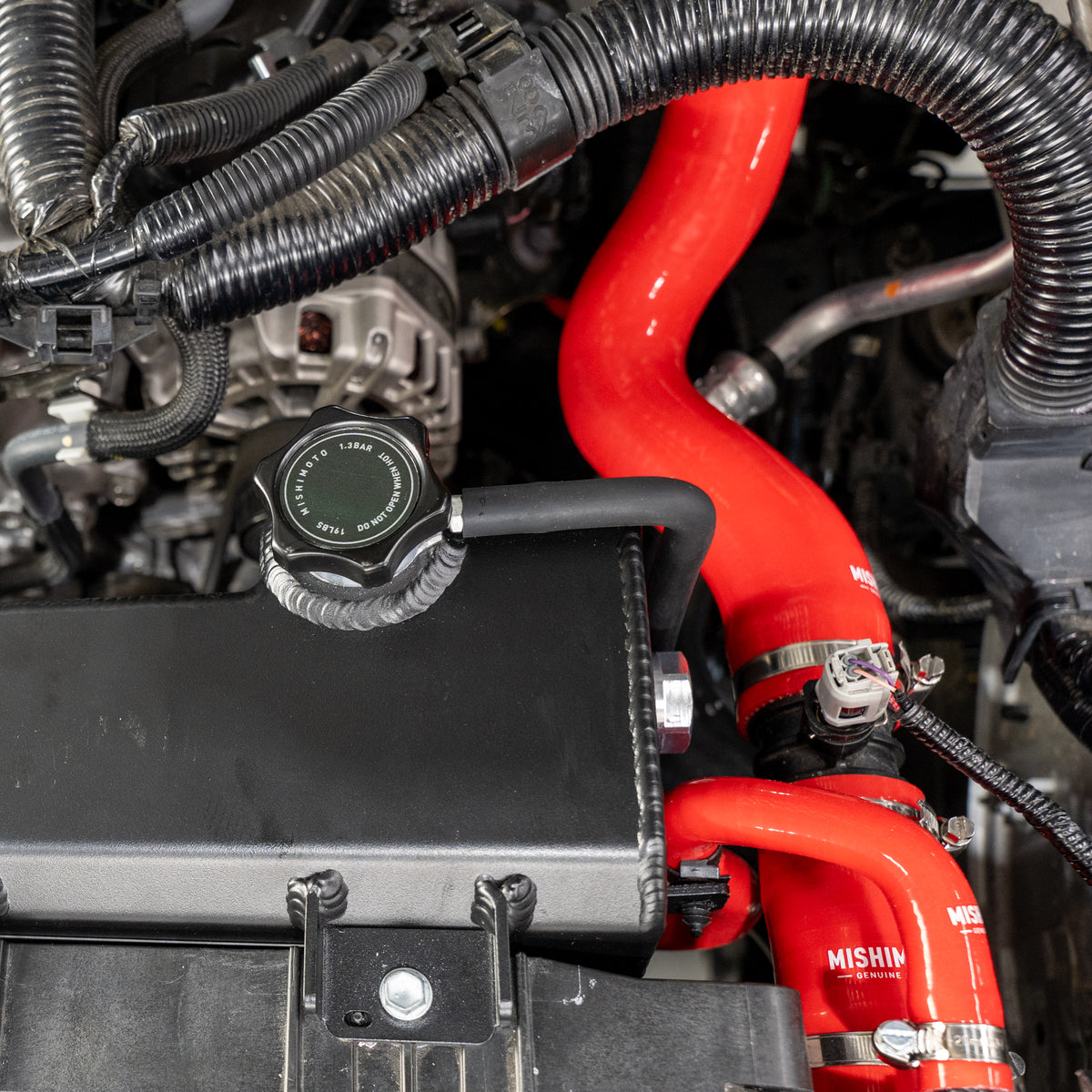 Mishimoto 2024+ Toyota Tacoma Silicone Coolant Hose Kit - AT - Red - MMHOSE-TAC-24ARD for 2024-2025 Toyota Tacoma - detail vi
