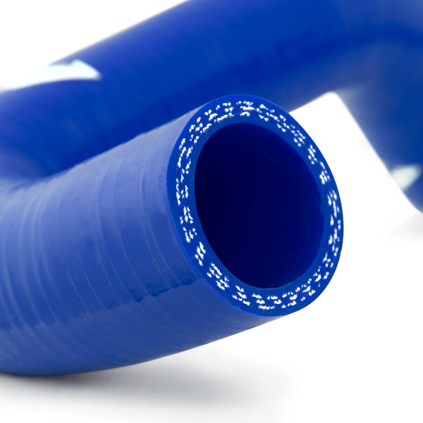 Mishimoto 92-94 Volkswagen Corrado VR6 Blue Silicone Hose Kit - MMHOSE-VR6-92BL for 2016-2020 Chevrolet Camaro - angle view